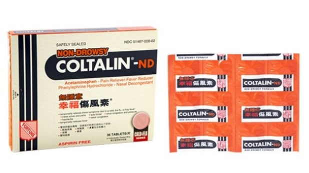 幸福傷风素 -ND（无睡意） Coltalin ND - Non Drowsy Cold Tablets  - 36 tablets