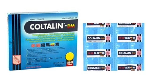 幸福傷风咳素-DM  Coltalin DM - Cold & Cough Formula - 36 tablets