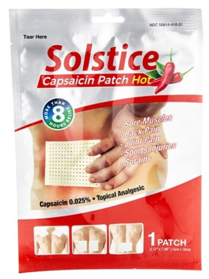 苏氏辣椒风湿贴1片 Solstice Capsaicin Path Hot 1 Sheet