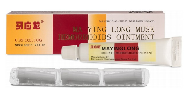 马应龙痔疮膏 Ma Ying Long Hemorrhoids Ointment -10g