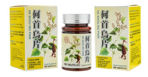 榆林牌有机何首乌片 180 片 Organic He Shou Wu Pian