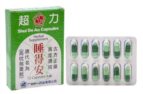 中一超力睡得安 Shui De An Capsules